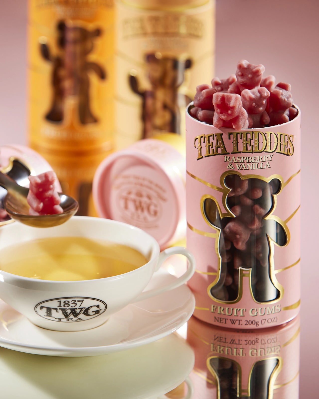 Raspberry & Vanilla Tea Teddies