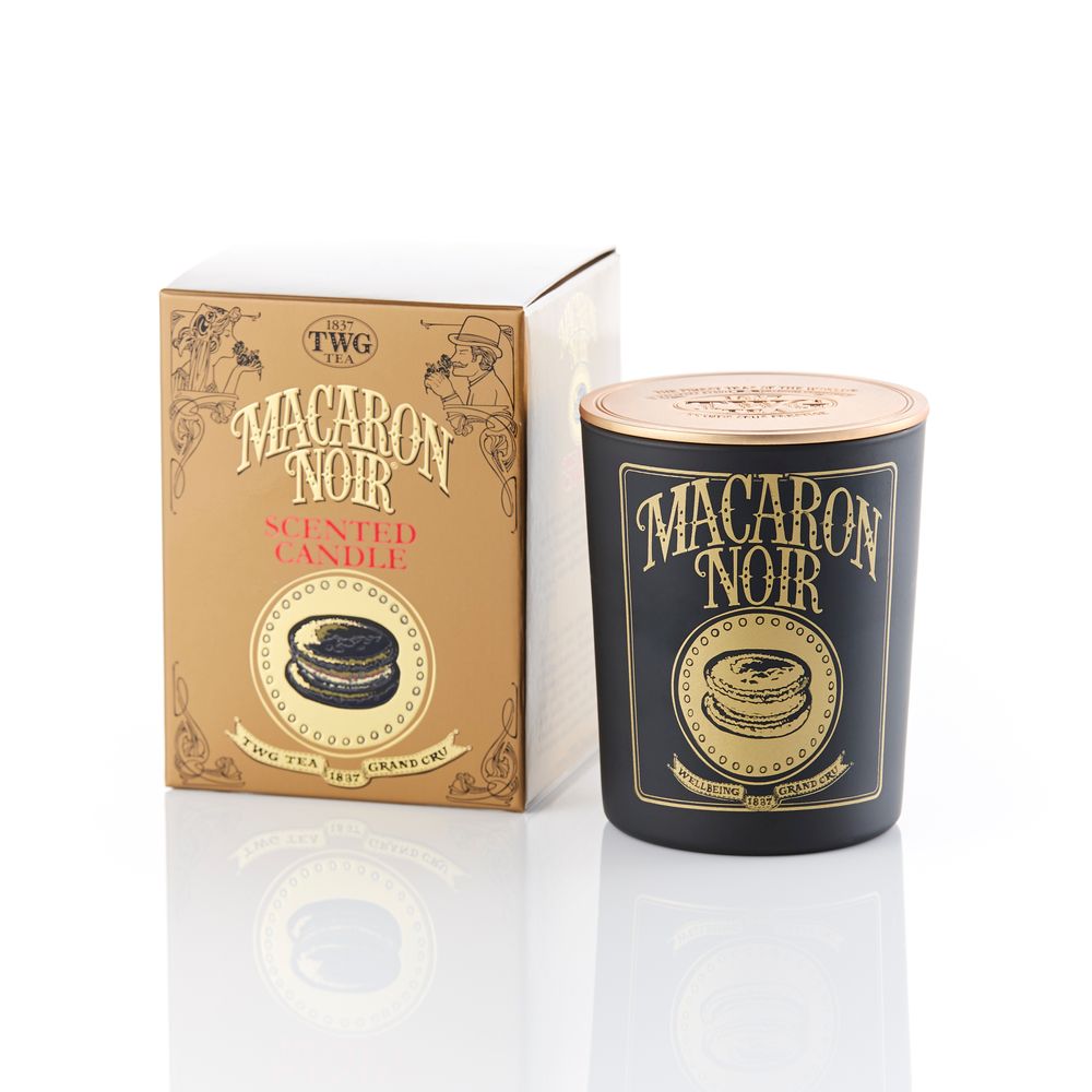 Macaron Noir Tea Scented Candle